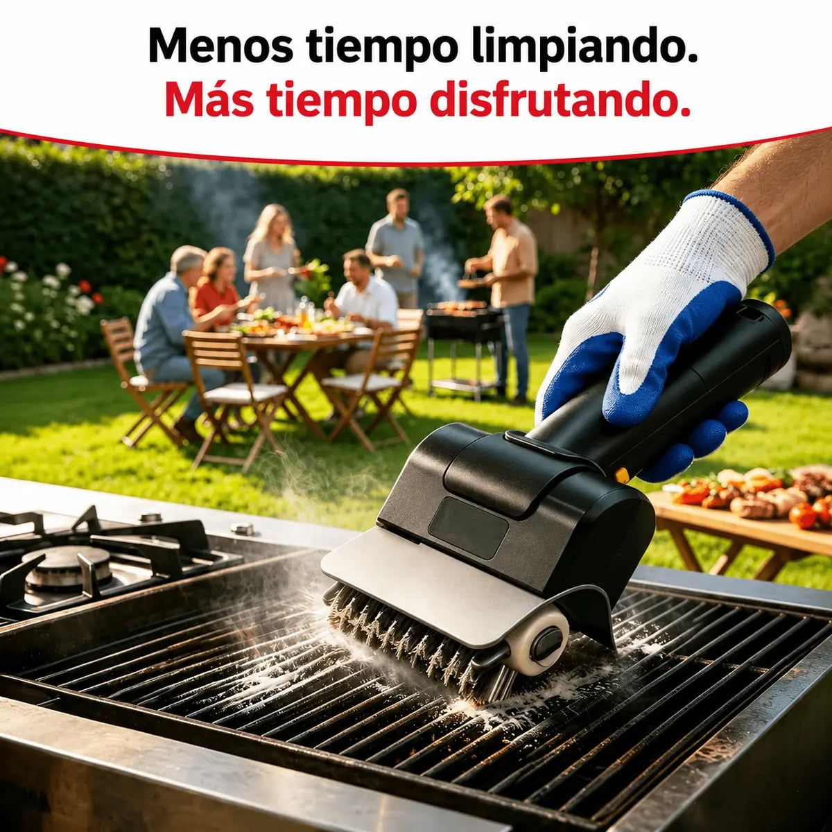Cepillo Eléctrico para Limpieza de Parrilla